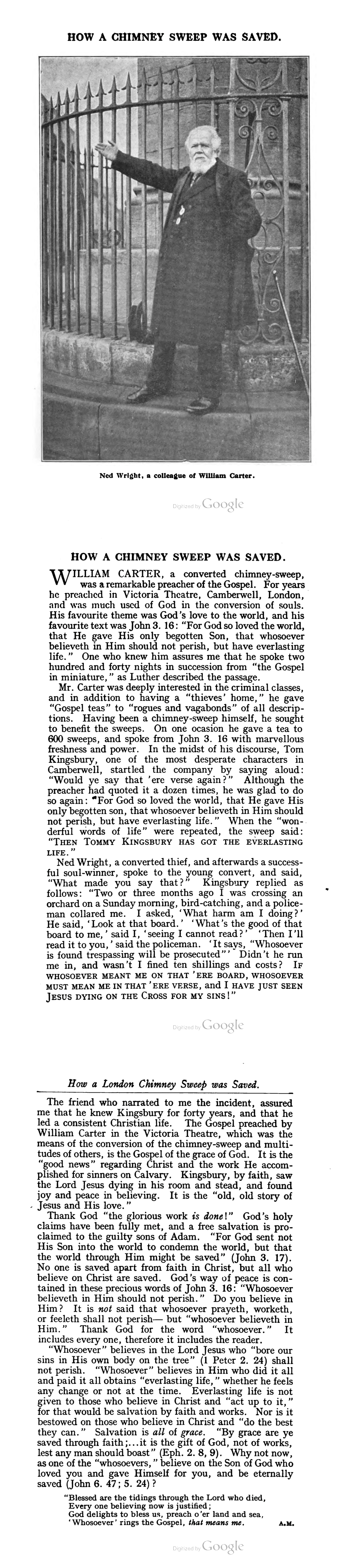 How a Chimney Sweep was Saved Plymouth Brethren Archive